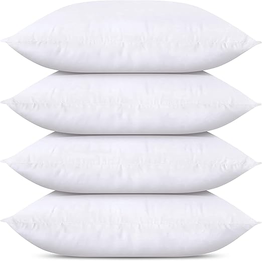 Utopia Bedding Throw Pillows (Set of 4, White), 14 x 22 Inches Pillows for Sofa, Bed and Couch Decorative Stuffer Pillow