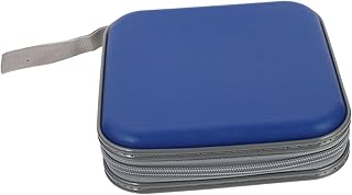 HOMSFOU 1Pc 40 CD Caso Titular Do Disco De CD Portátil Caixa De Álbum Protetor Ultra Fino Carteira Saco De Armazenamento De Viagem Fino Fichário Caso De Armazenamento De CD Portátil Caso