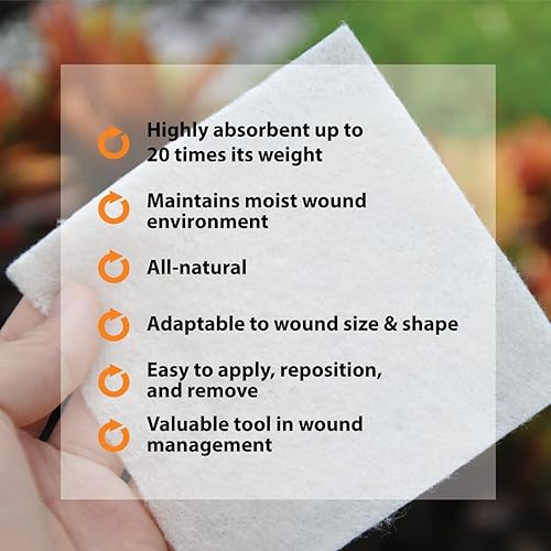 Miniatura 6 de Pivot Apósito para heridas de alginato de calcio  Primeros Auxilios Naturales  Apósitos 4x5, Caja de 10