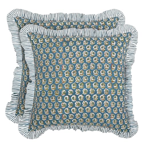 Ridhi Modern Farmhouse Pillow Covers Decorative Cotton