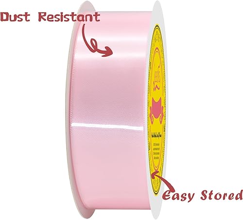Miniatura 639 de Cinta de satén verde esmeralda de doble cara de 1-1/2 pulgadas x 50 yardas, cinta de poliéster verde esmeralda para envolver regalos, muy adecuada
