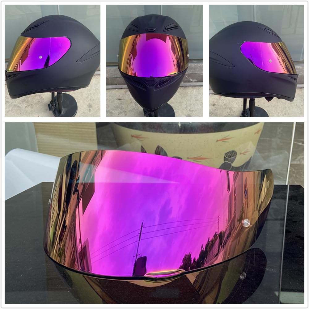 Visière De Casque Moto Anti-buée Anti-rayures Pour AGV K1, K3 SV, K5 - Compatible Intégrale - Transparent Ou Argenté