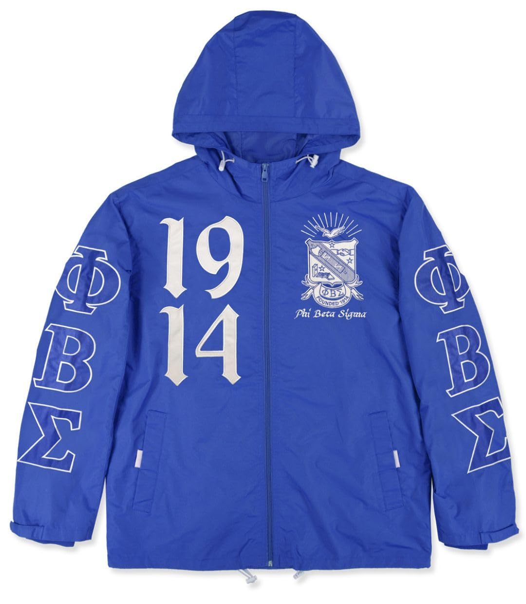 Big Boy Headgear Phi Beta Sigma M8 Windbreaker Jacket Royal Blue