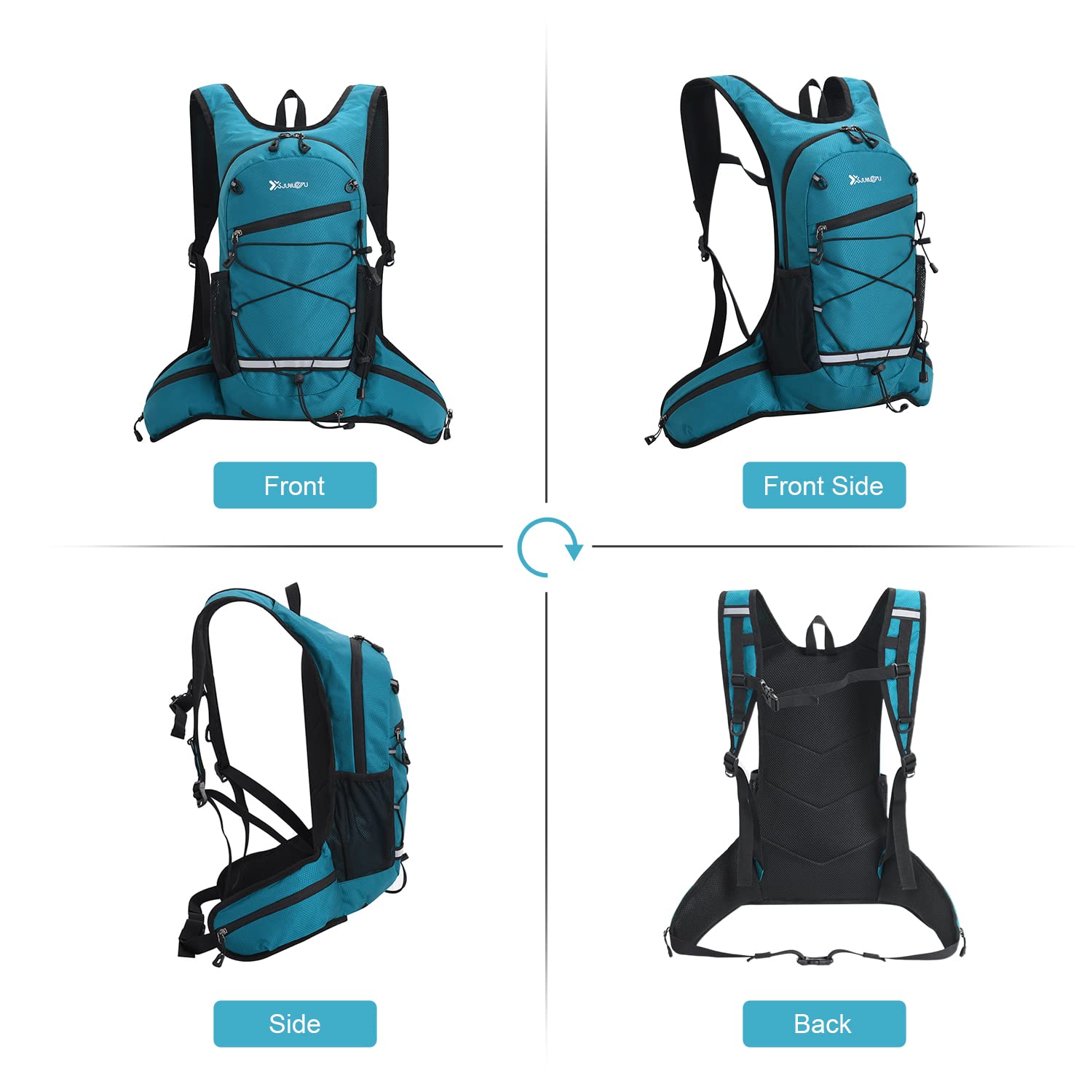 Ligero Mochila de Ciclismo Impermeable Múltiples Bolsillos Respirable Correr Bicicleta Mochila Hombres Mujeres Senderismo De Viaje Mochila