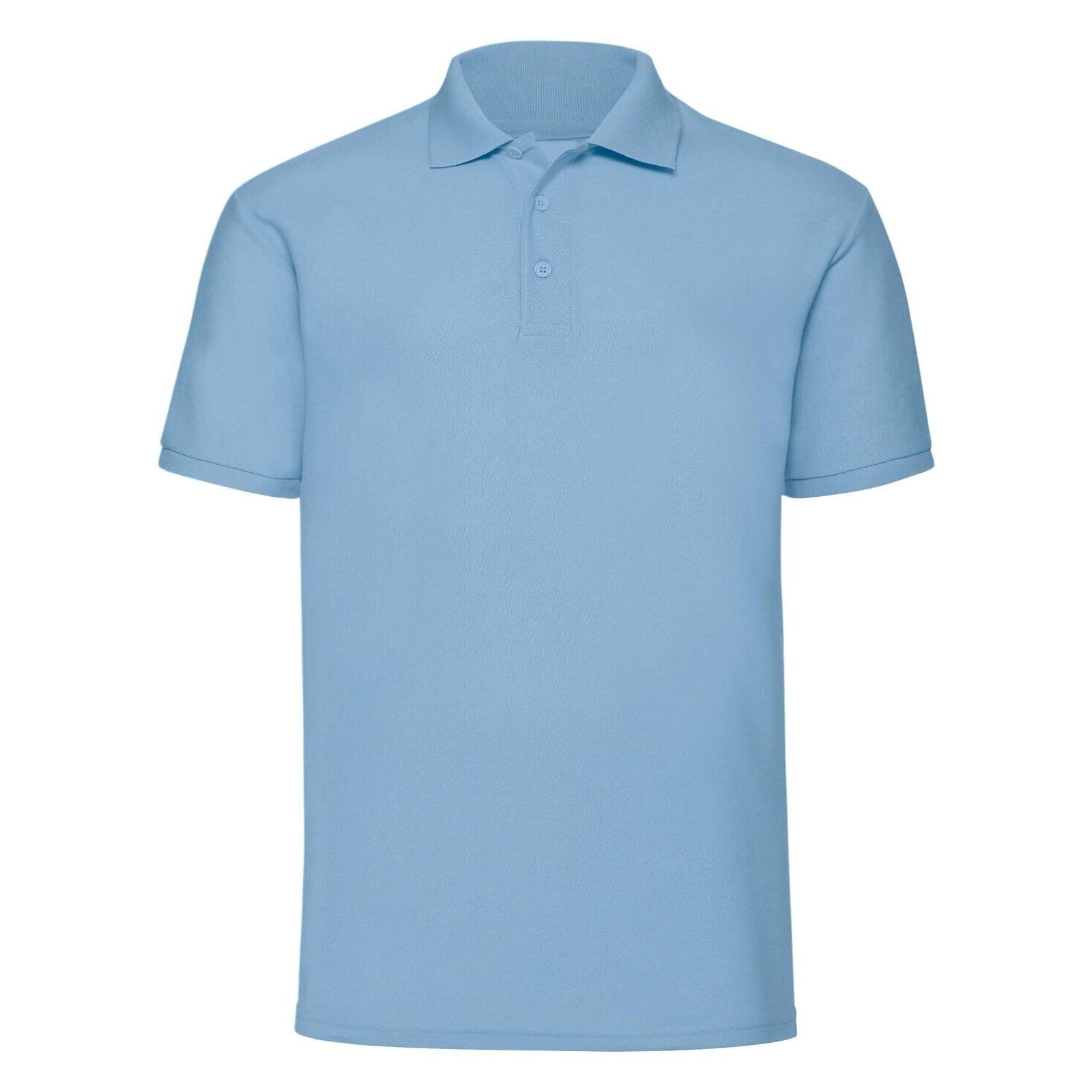 MDL FASHION Polo para hombre, informal, manga corta, algodón, color naranja, cielo, blanco, S, M, L, XL, 2XL