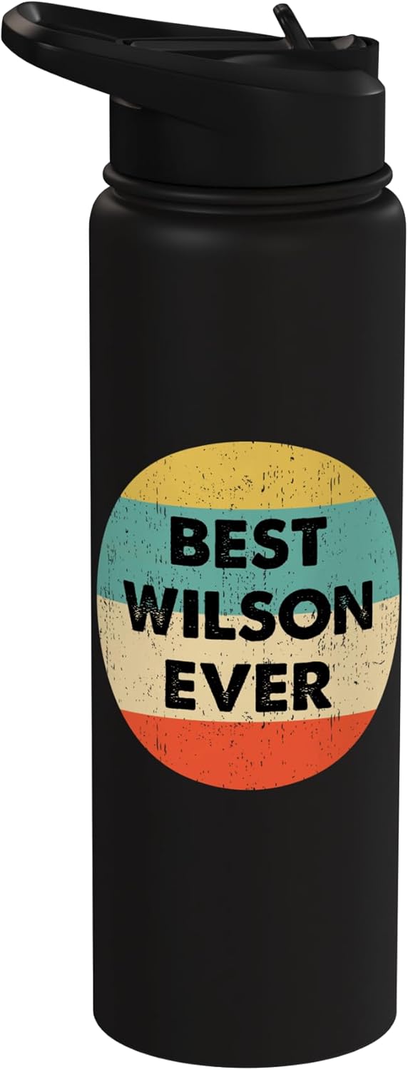 Wilson Name Stainless Steel Insulated Water Bottle