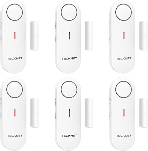 Vista 7 de TECKNET Alarmas de puerta para la seguridad de los niños, alarmas de ventana, alarmas de piscina, alarma de puerta para seguridad del hogar, alarma
