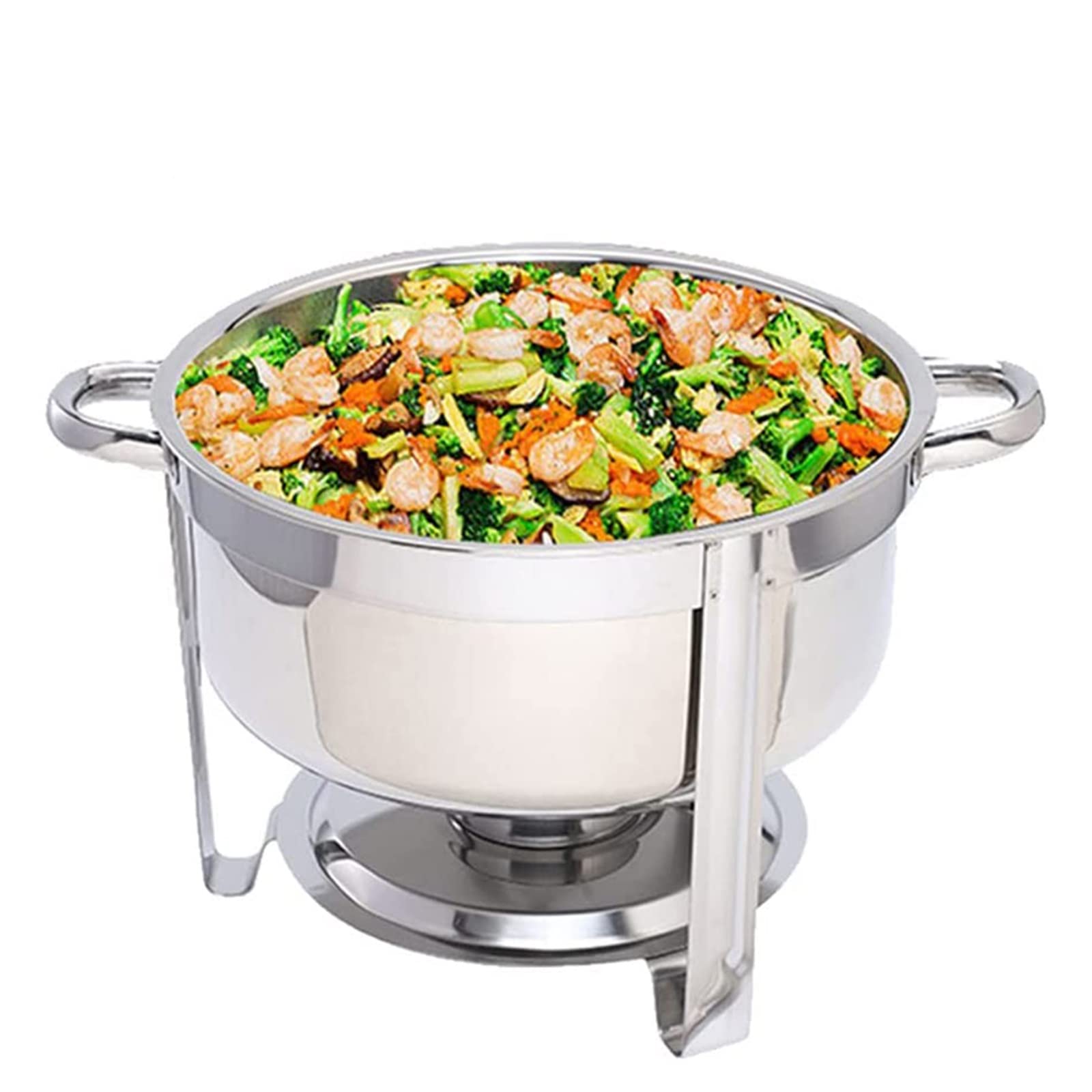 Réchaud rond en acier inoxydable 5L pour buffet et traiteur