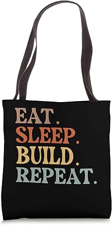 Amazon.com: Sleep Eat Build Repeat Building Blocks Bricks Master ...