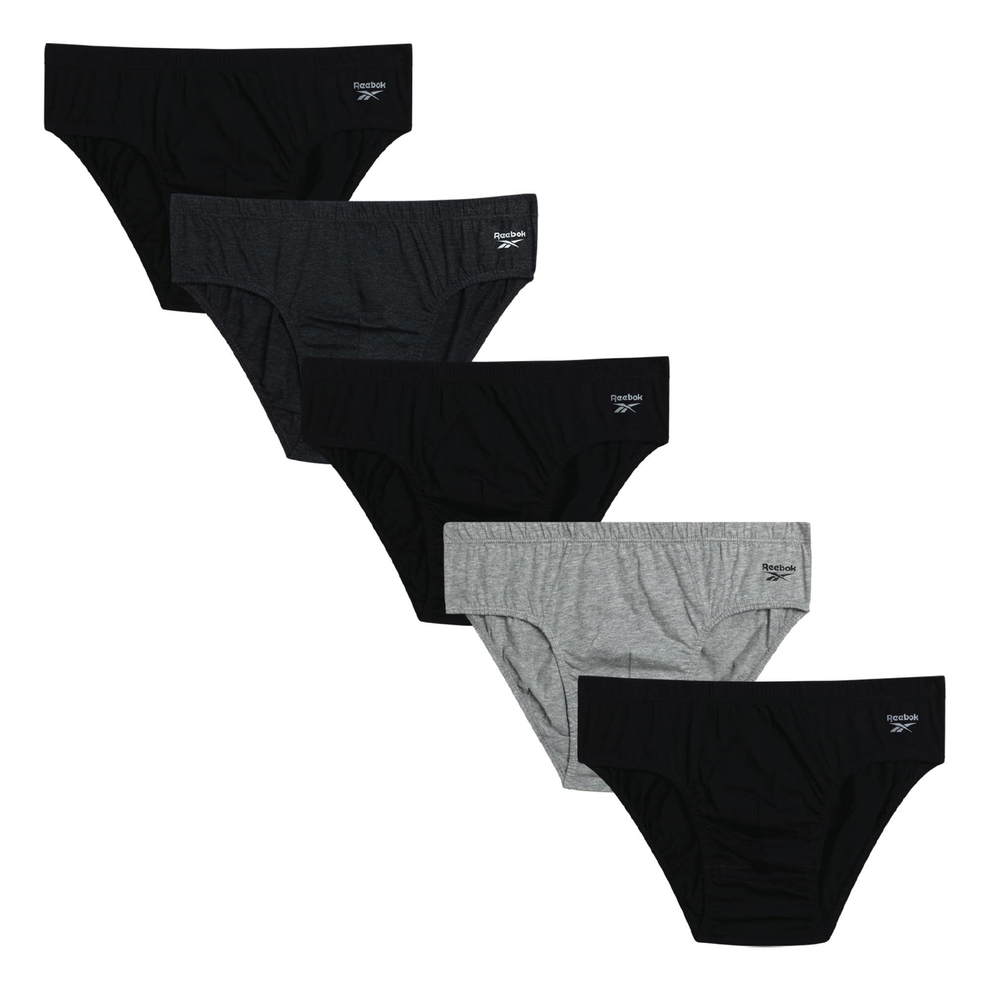 Mens Low Rise Briefs - 5 Pack Soft Cotton Mens Underwear Briefs with Supportive Contour Pouch for Everyday Wear