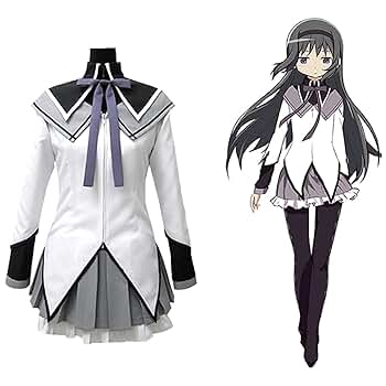 【小道具つき】　ACOS製　暁美ほむら　公式コスプレ衣装　魔法少女まどか☆マギカ 61fFJuMbwtL._SY350_QL65_.jpg