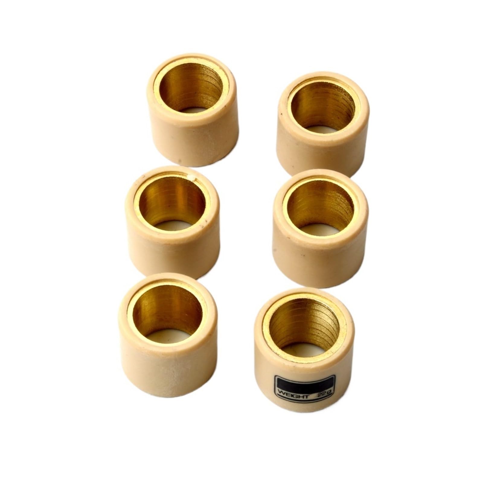 Pièces de Rechange 6 Poids de Rouleau de Course de variateur 22 grammes 25x22mm for Sym RV250 CityCom 300i GTS 250cc 300cc