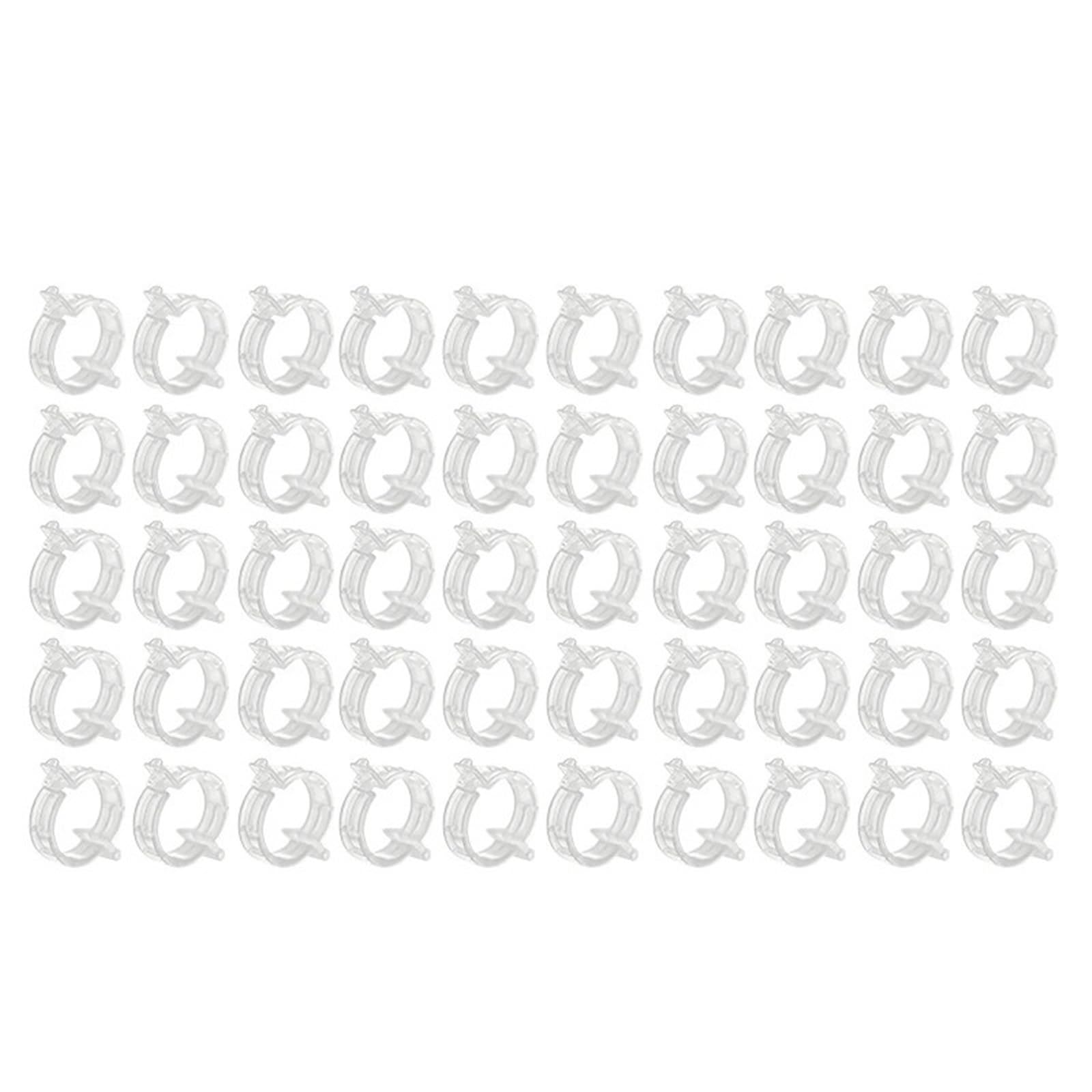 Mollette di sostegno per piante da giardino, Clip for piante in plastica Palo for traliccio Vite Ion Garden 50/100/150 Pz(150pcs)