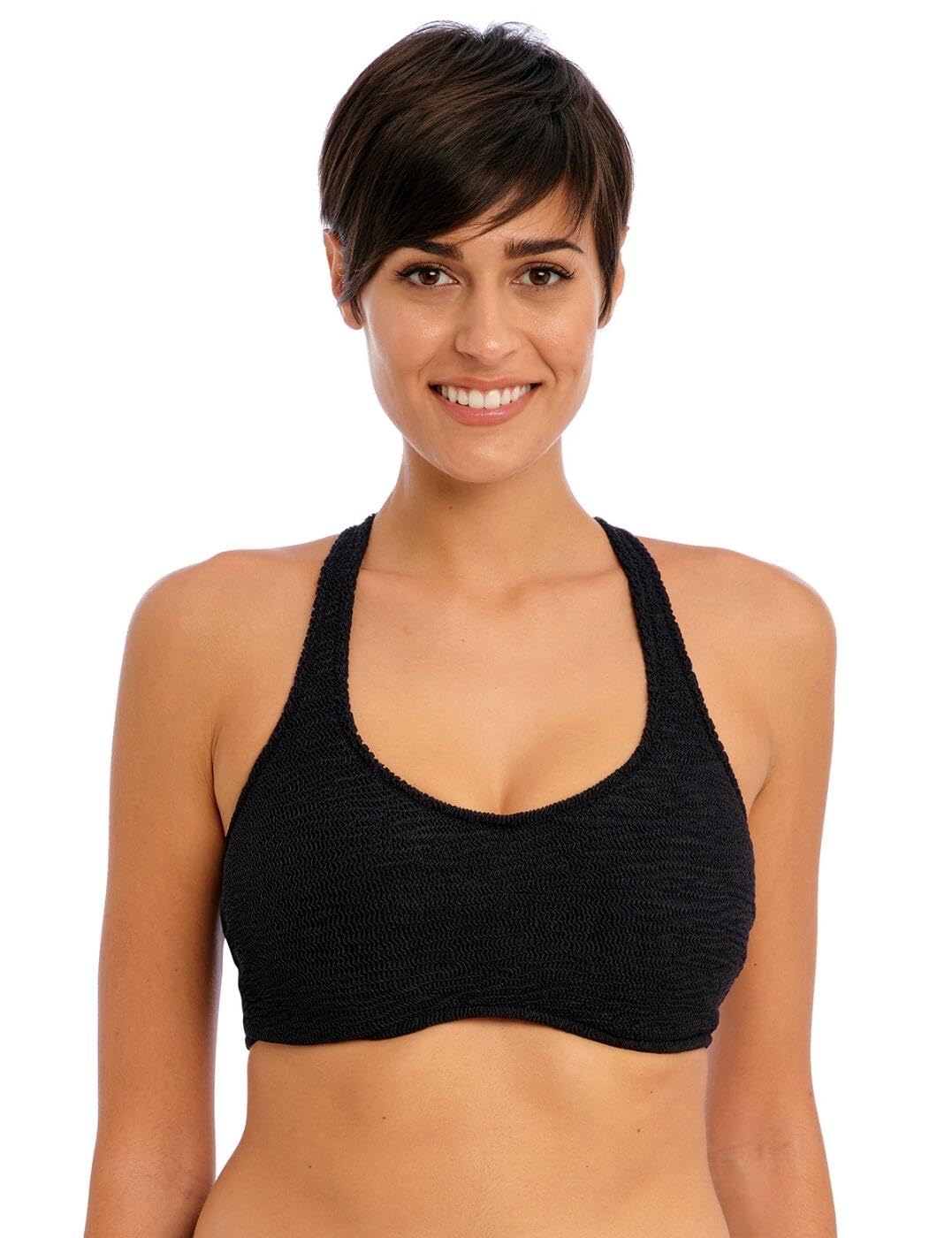 Freya Ibiza Waves Underwire Bralette Bikini Top Parte Superiore, Nero, 5D Donna