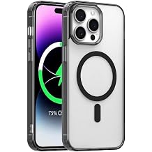 iPhone 16 Pro Uyumlu MagSafe Manyetik Mat K l f G l  Ba lant  PC+TPU Darbe  nleyici Y kseltilmi  Kamera Koruma Kablosuz  arj Destekli Siyah