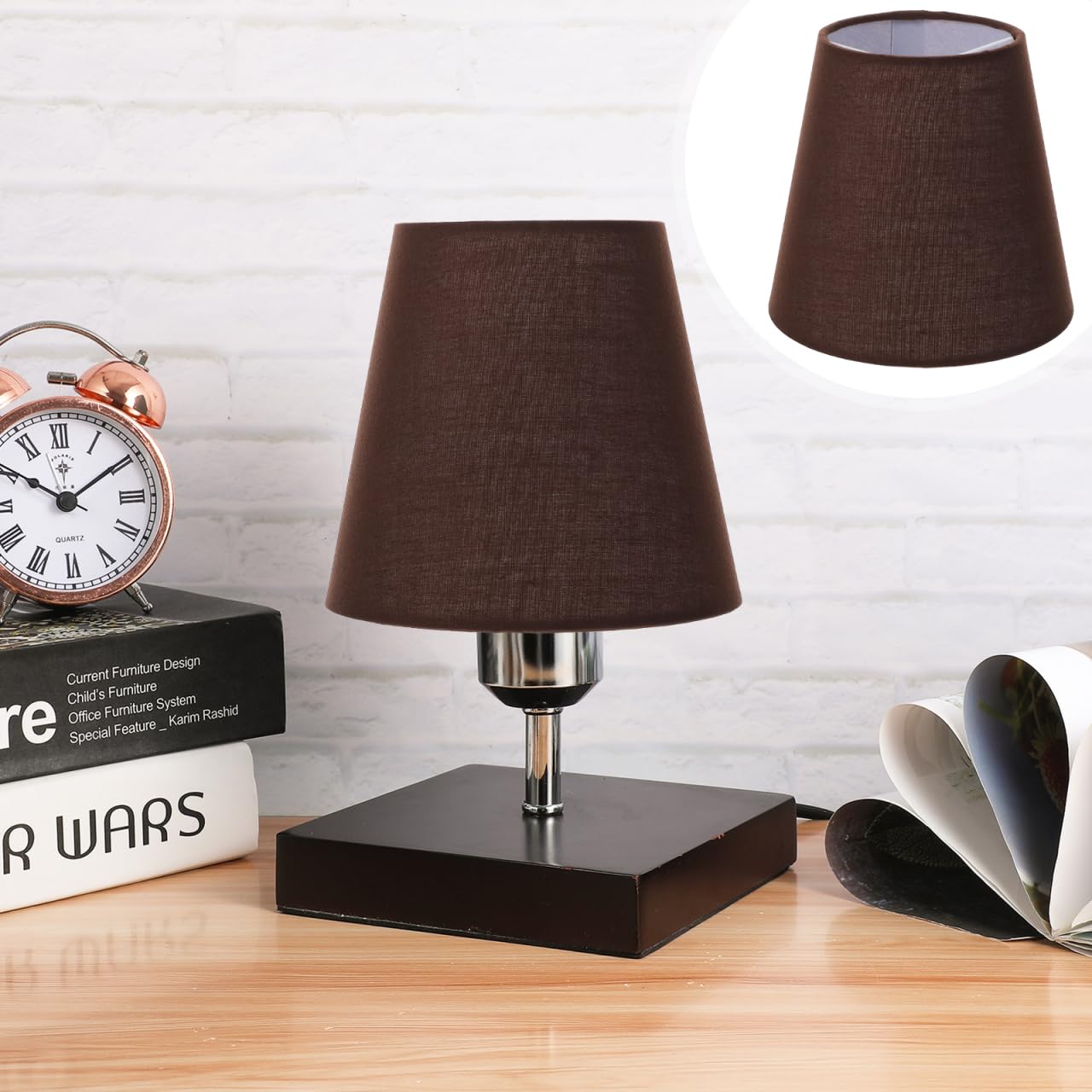 Gadpiparty Abat-Jour En Tissu 5.51 Pouces Pour Lampe De Table Applique Et Suspension Protection Contre Lumière Vive Décoration Salon Chambre Enfant