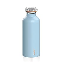 Guzzini – On The Go, ENERGY, Bottiglia Termica da Viaggio – Azzurro, Ø 7.3 x h21.2 cm | 500 cc – 116700134