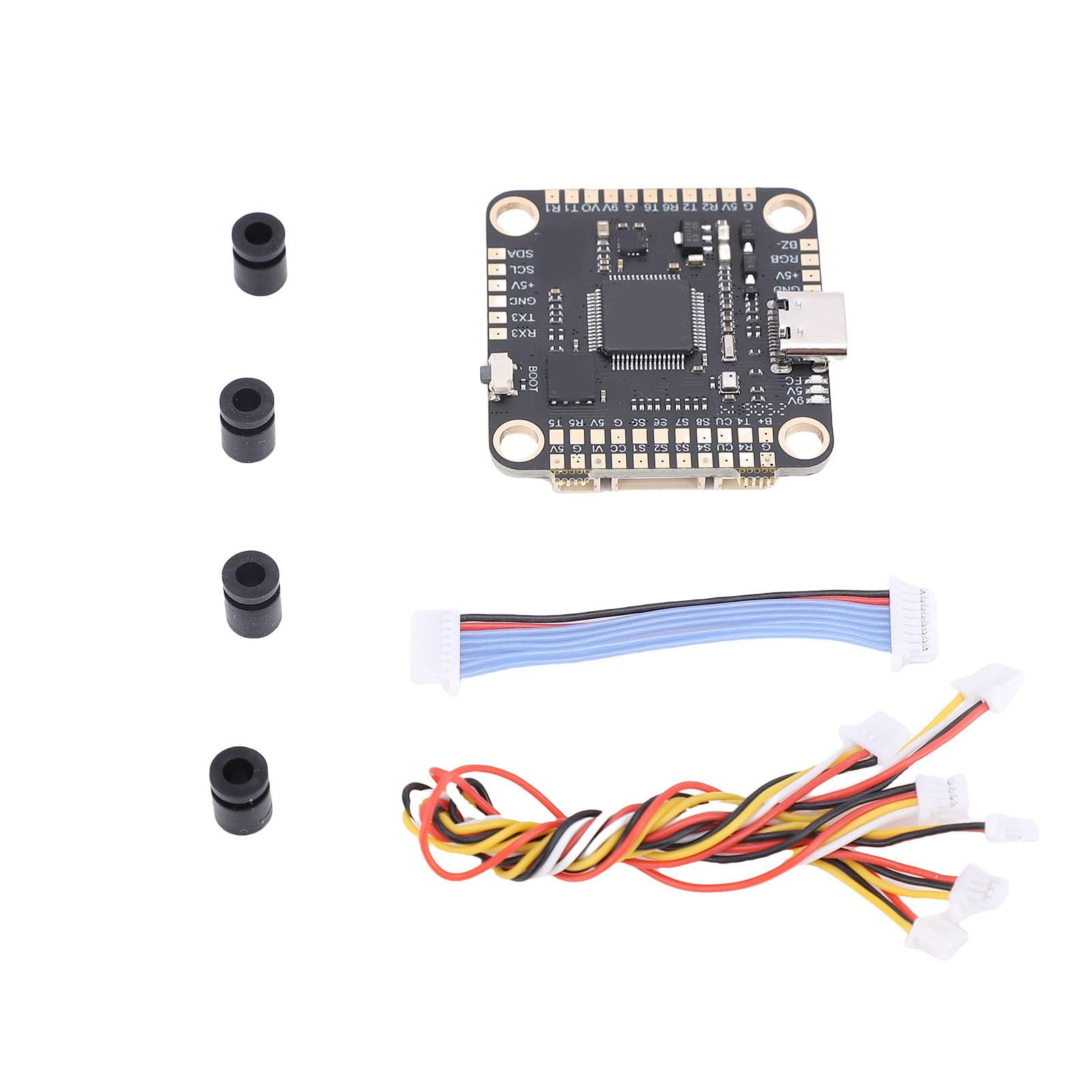 Tbest Drohnenflugcontroller, Kompatible 80A Bürstenlose ESC -Flugcontroller für 13 15 -Zoll -FPV -Drohnen