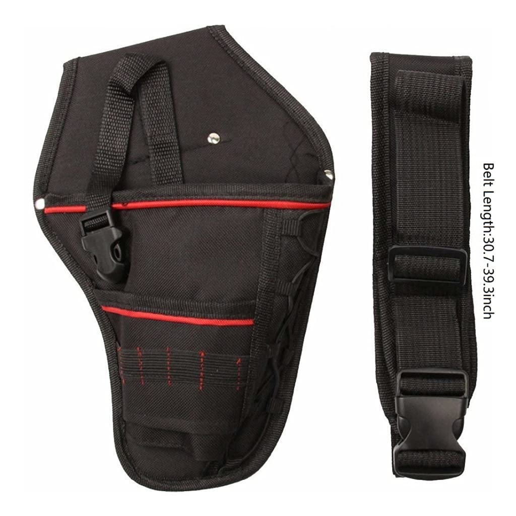 Ceinture électrique Taille Sac à Outils clé Oxford Professionnelle Marteau Tournevis perceuse étui (Gris Clair Talla ?nica)