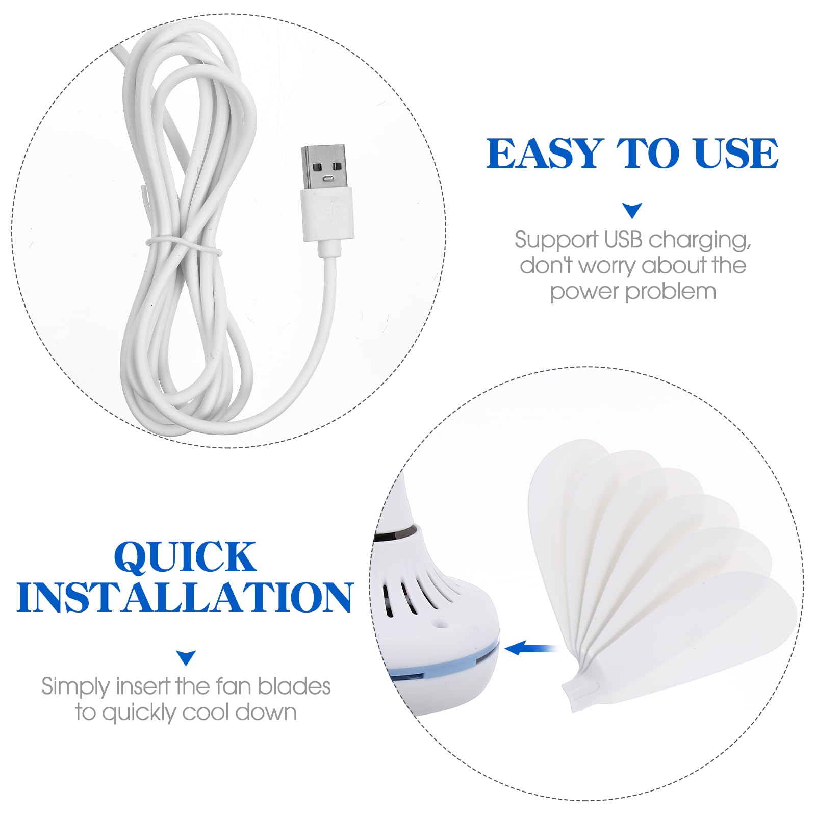 SOLUSTRE 1 Set Tent Fans Mini Ceiling Fan Portable USB Hanging Fan Tiny Ceiling Fan Small USB Ceiling Fan Small Fan Electric Fan Net Hanging Tents Ceiling Fan Mini