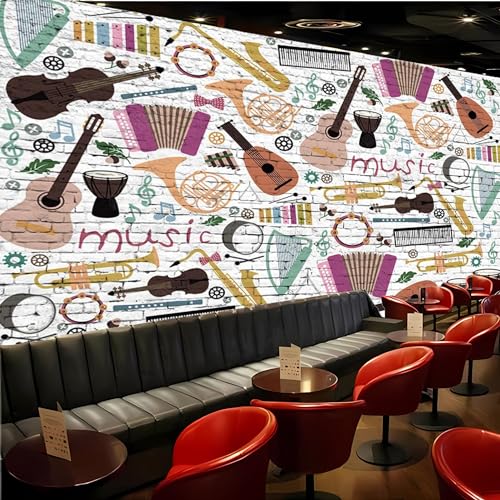 Papel pintado de tamaño personalizado, arte callejero, graffiti 3D, decoración de fiesta, despegar y pegar, arte de pared, papel pintado impermeable aplicable para restaurante, bar, dormitorio, sala