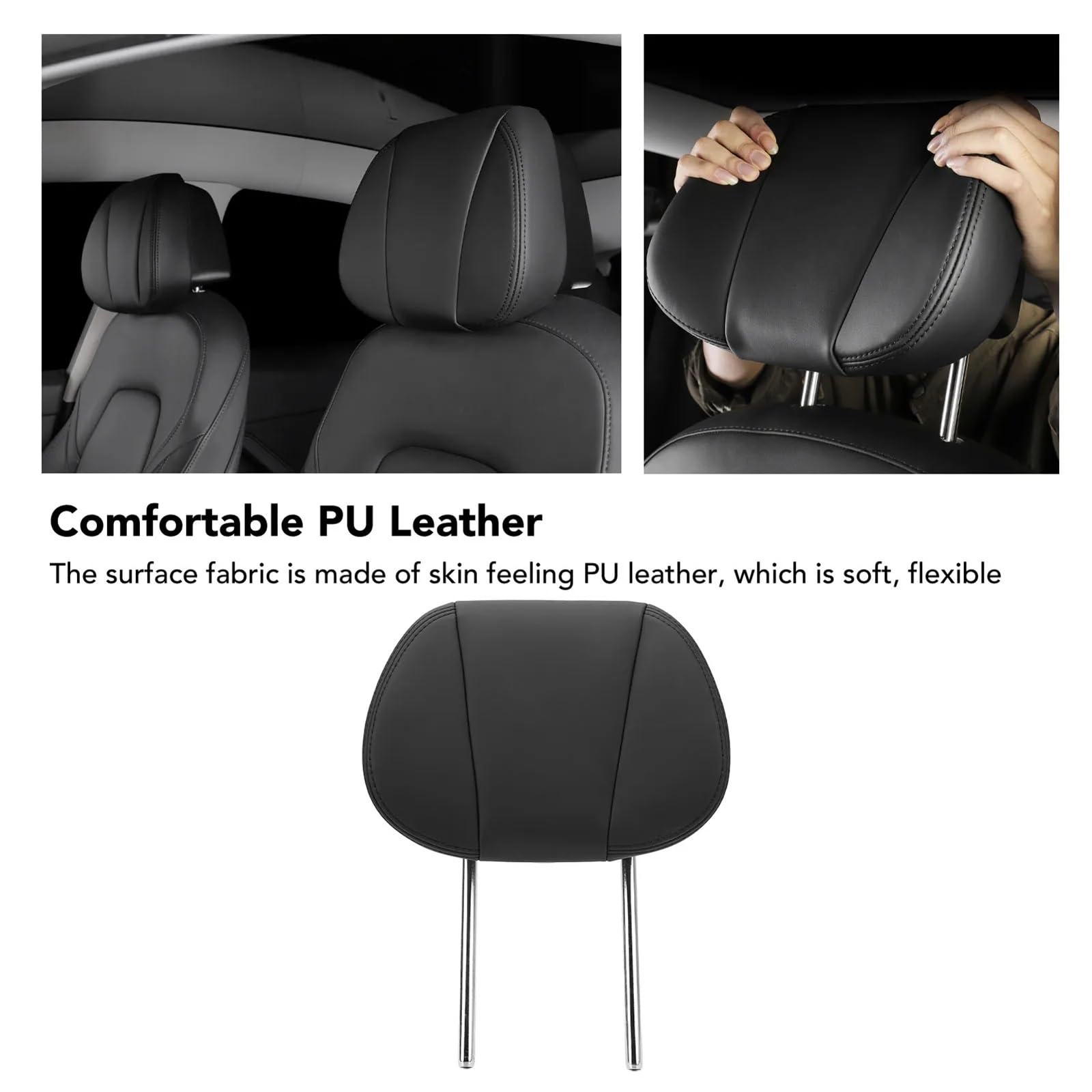 Driving Seat Headrest Sostituzione sedile per alleviare l'affaticamento collo poggiatesta 'auto regolabile in 8 direzioni Driving Seat Headrest