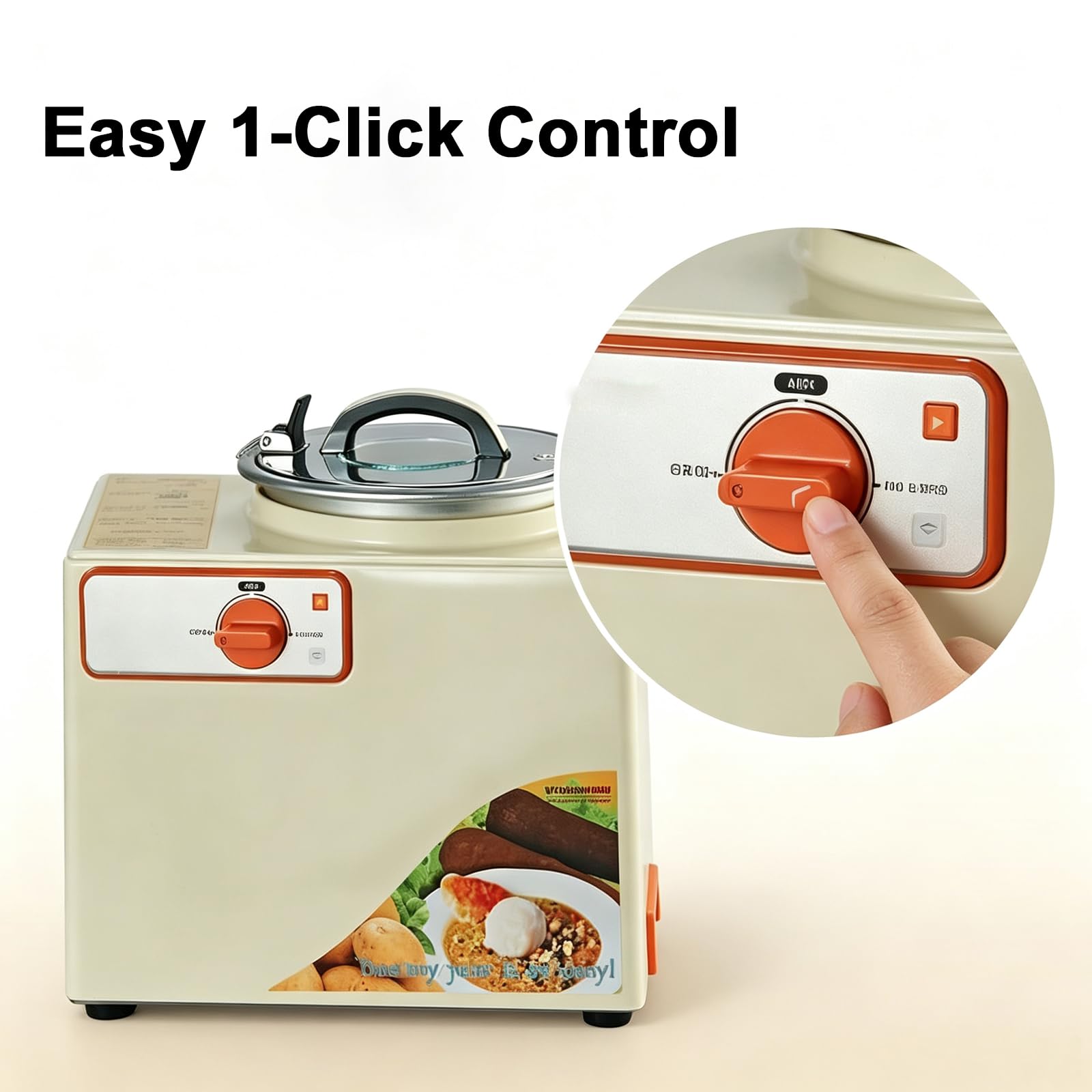 Fufu-stampfmaschine, Yam-stampfmaschine, Automatisches Heizen Und Mischen, Automatischer Alarm, Leicht Zu Reinigen, Kochen Und Rühren, Geeignet Für Gemüse Und Heilpflanzen
