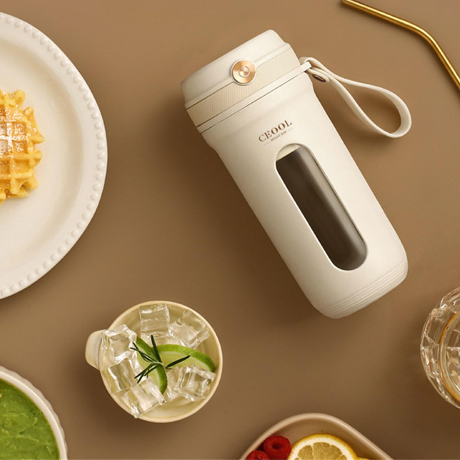 Mélangeur portatif de Taille personnelle, pour Shakes, avec 10 Lames, Mini-350ml, Rechargeable pour Voyage
