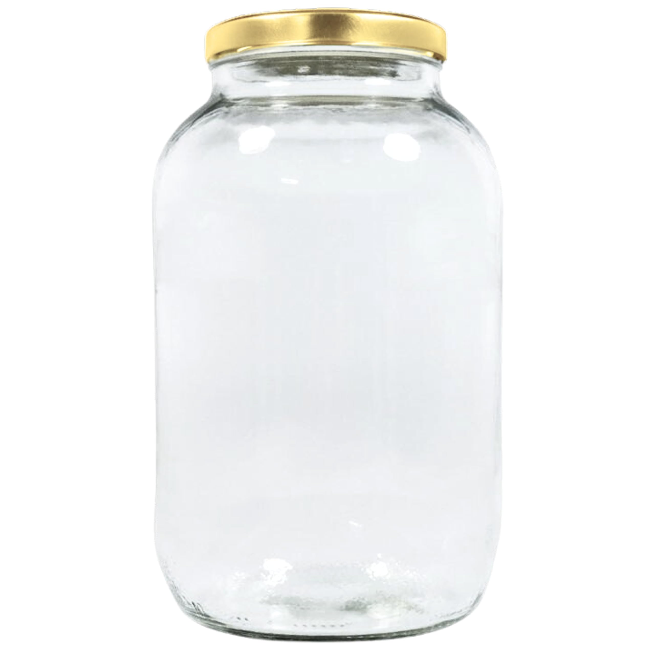 Viva Haushaltswaren Gold Mikken Xl Preserving Jar 3400 Ml With Screw Lid Storage Jar With Labelling Label