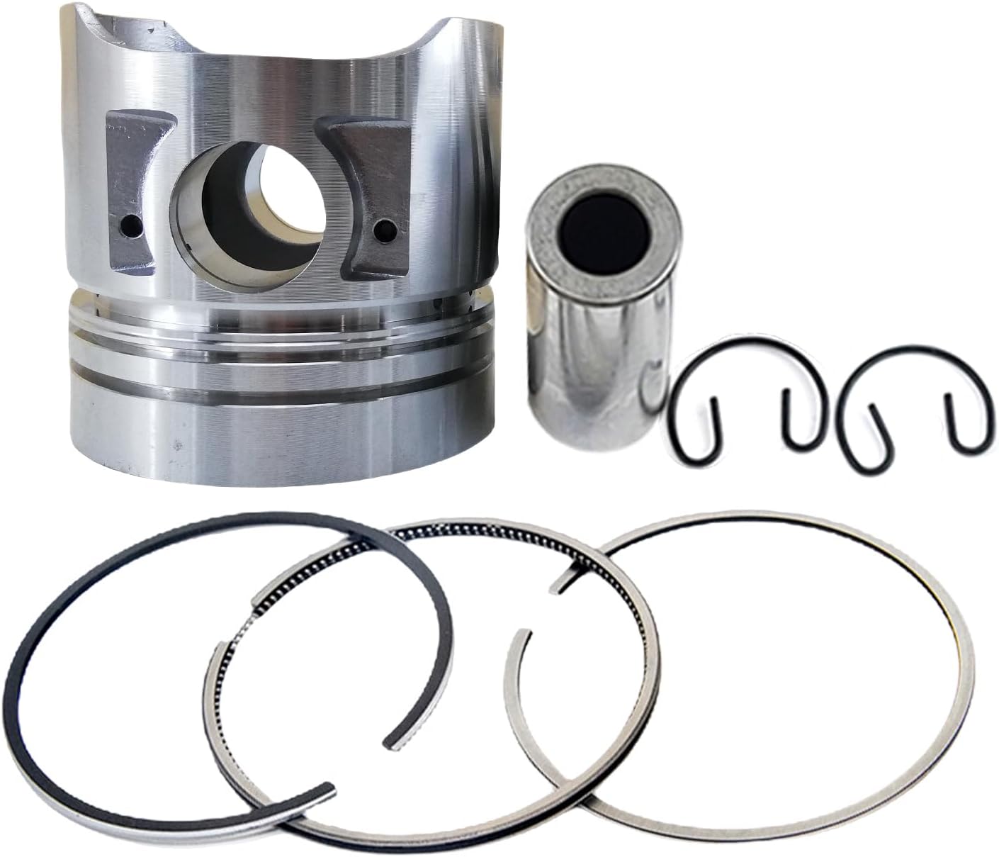 S4E Piston + Piston Rings For Mitsubishi S4E S4E2 Engine FD20 FD23 FD25 Forklift Piston Diameter 94mm STD S4E piston Rings set Piston 34417-04100 34417-04101