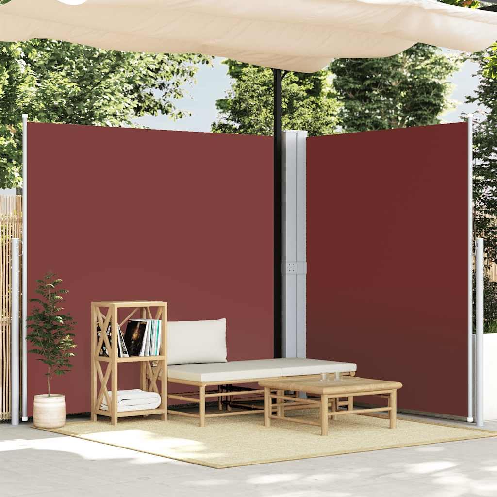 vidaXL Zwijana markiza boczna, brązowa, 220x600 cm, markiza na balkon, markiza balkonowa, pionowa markiza, markizy na balkon, markizy balkonowe
