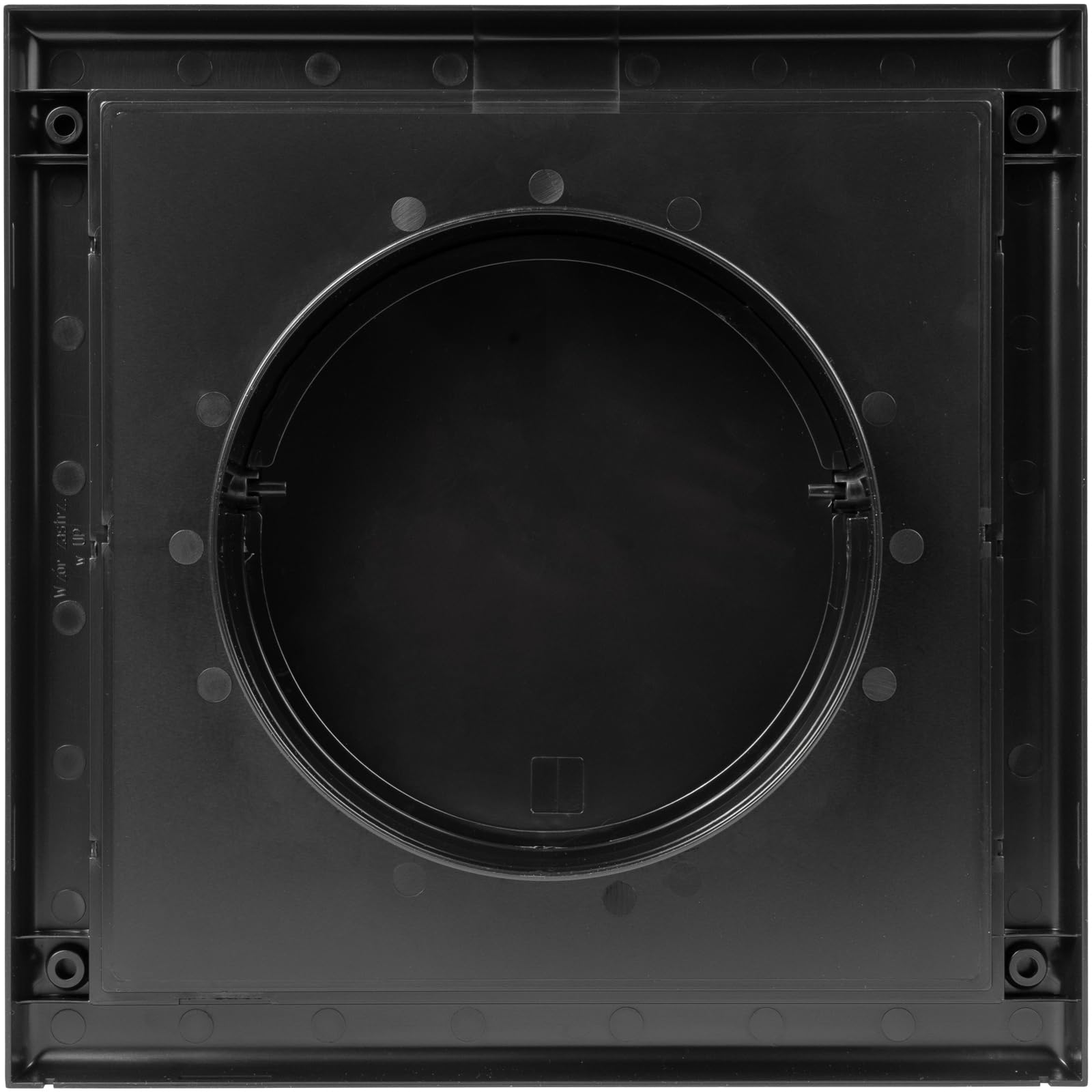 Awenta 6" Inch Wall Vent Cover with Backdraft Damper, Black ABS Plastic Hood with Gravity Flap/Rain Guard - Image 4