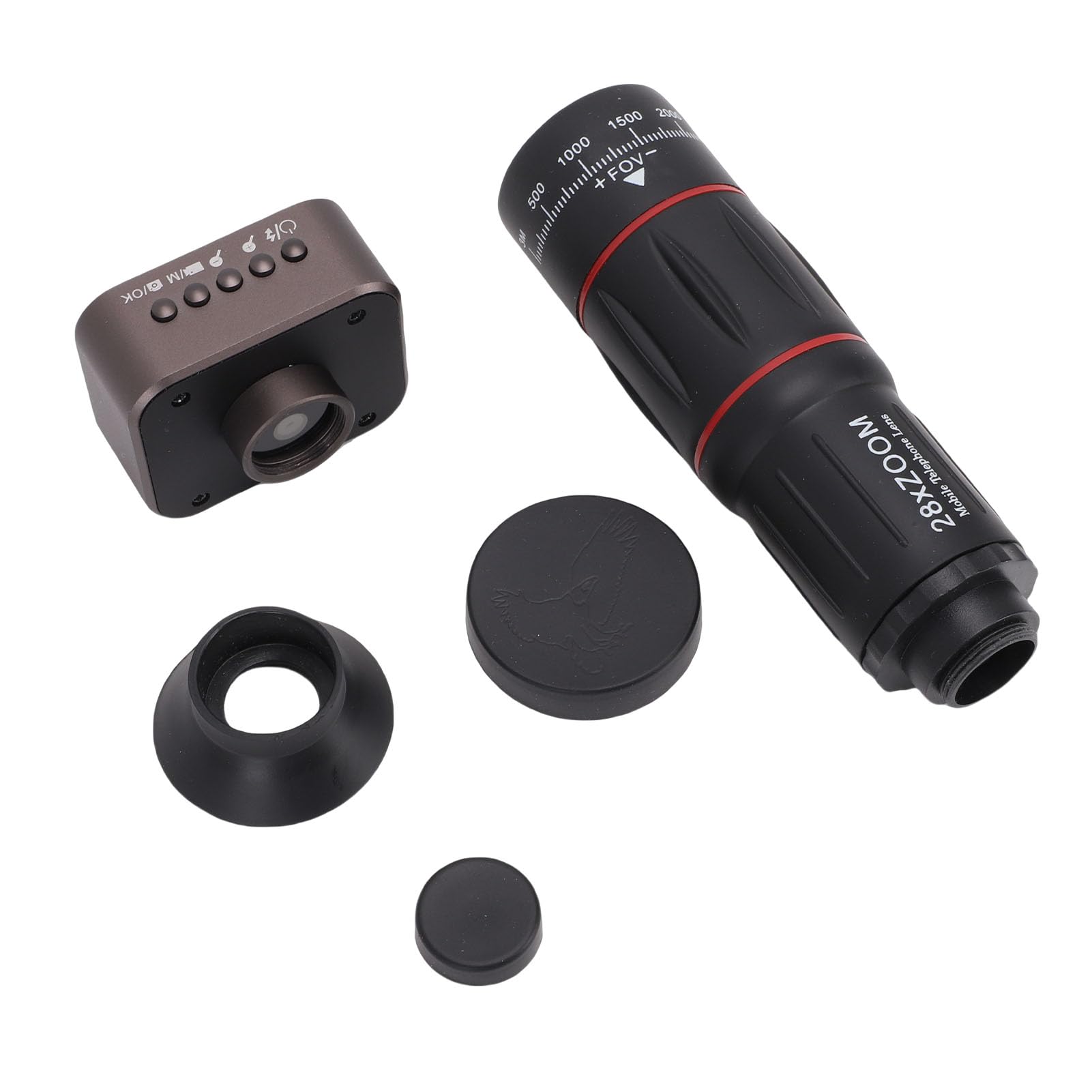Tosuny Cámara Digital Monocular con Zoom de 18x y Pantalla Incorporada, Mini Cámara Compacta para Conciertos, Observación de Aves, Viajes y Aventuras Al Aire Libre