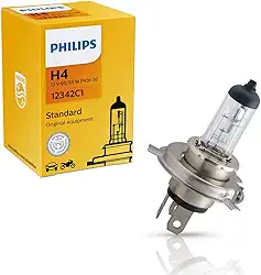 Lâmpada Farol H4 12V 60/55W - Philips 12342C1