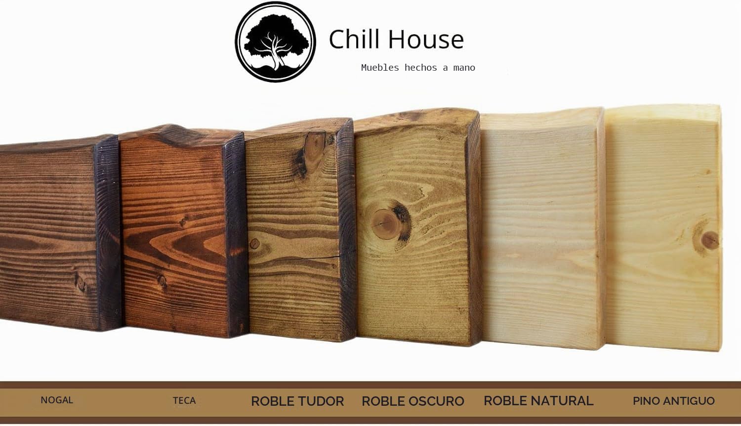 Chill House Estantería Flotante rústica 22 cm x 4.4 cm, Roble Natural, 60cm