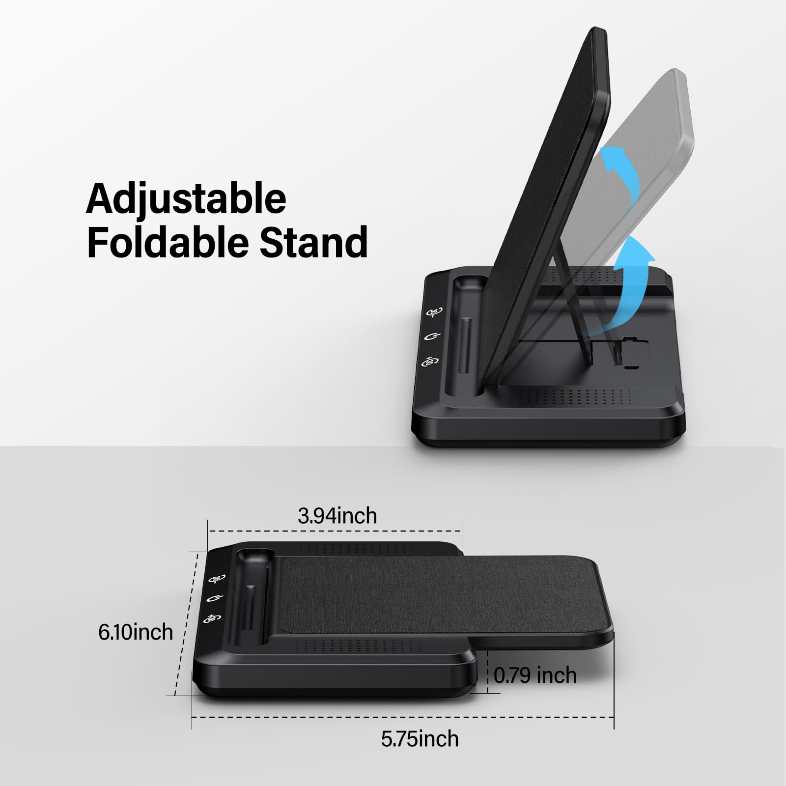 Dock di ricarica wireless con altoparlante per audiolibro, caricabatterie wireless compatibile con Kindle Paperwhite Signature Editions (versioni 2022 e 2024) e Kindle Colorsoft Signature Edition