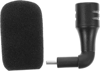 Milisten Tablet Mic Small Sponge Cell Mm Compatible for voice Speakers Karaoke Miniature C Phone Microphone Computer Designed for Earphone Voice Portable Video Audio Laptop Amplifiers