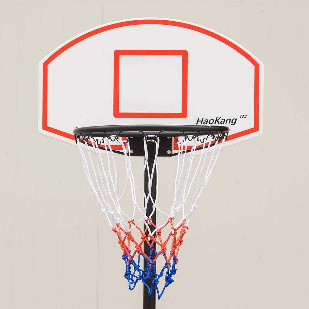 HaoKang Portable Basketball Hoop for Kids wtih Adjustable Height 28" Backboard Free Standing System w/Wheels : Sports & Outdoors