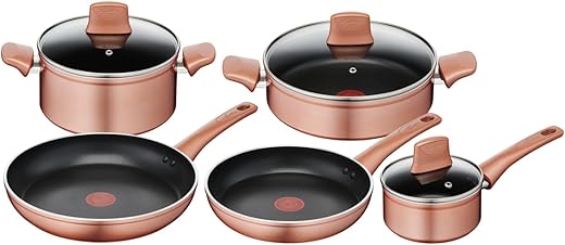 Lagostina Set di Pentole e Padelle Antiaderenti in Alluminio per Gas e...