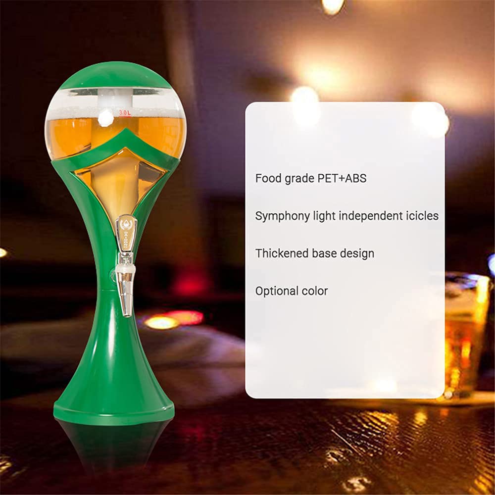 MU Torre Di Birra, Distributori Di Birra Keg 1.5L / 2.0L / 3.0L Vino Lager Fanno per Vino Giovane Acqua Successa Drinks Bencano Liquid Bar Archeder Boark Tap,8,0L.