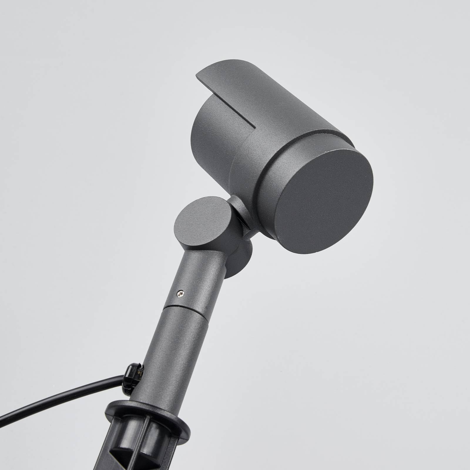 Lucande LED Gartenstrahler mit Erdspieß, schwenkbar Erdspießstrahler strahlwassergeschützt IP65 Gartenbeleuchtung 15W