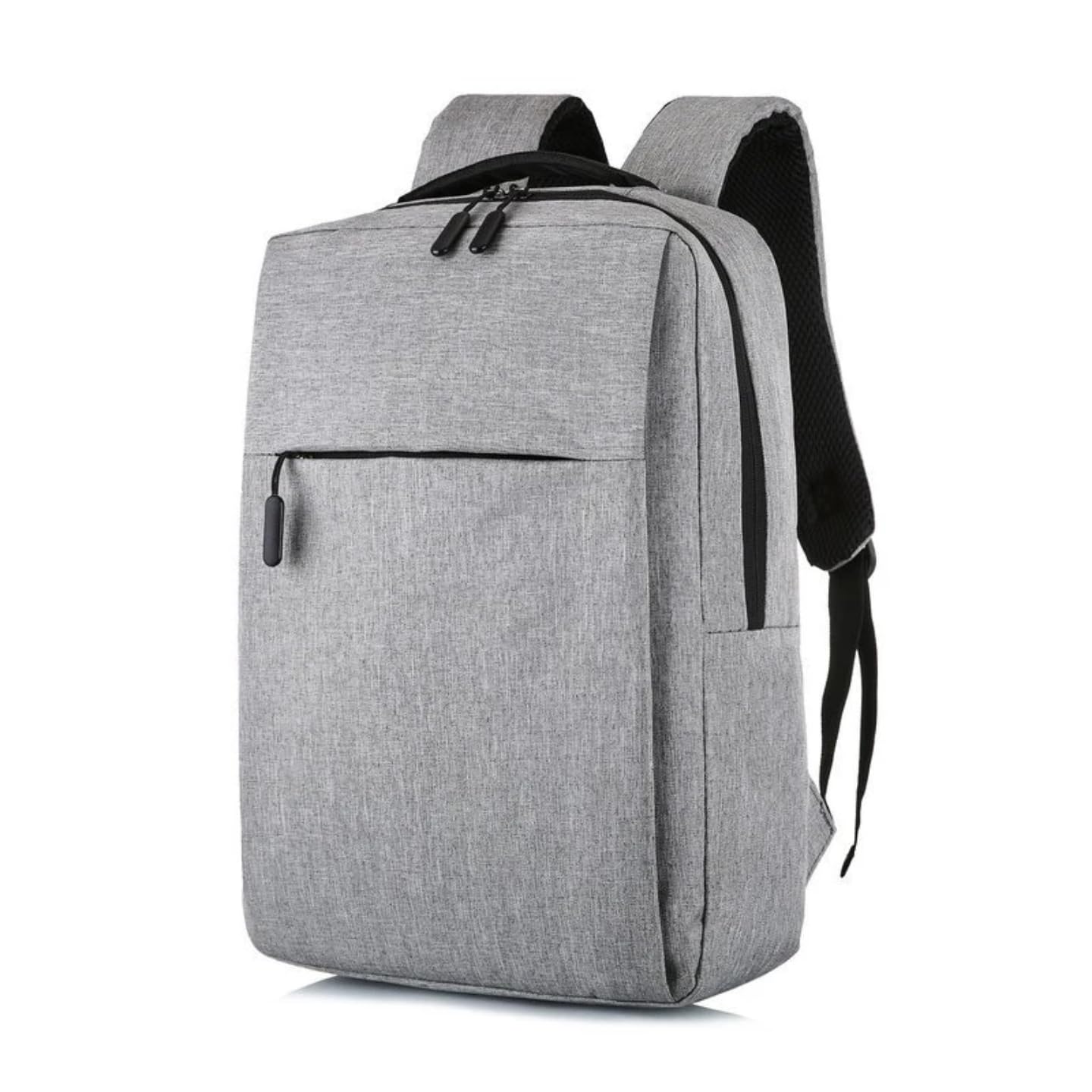 Smart Travel Laptop Backpack with USB Port, Large Capacity Business Computer Bag, Grey Waterproof for Men