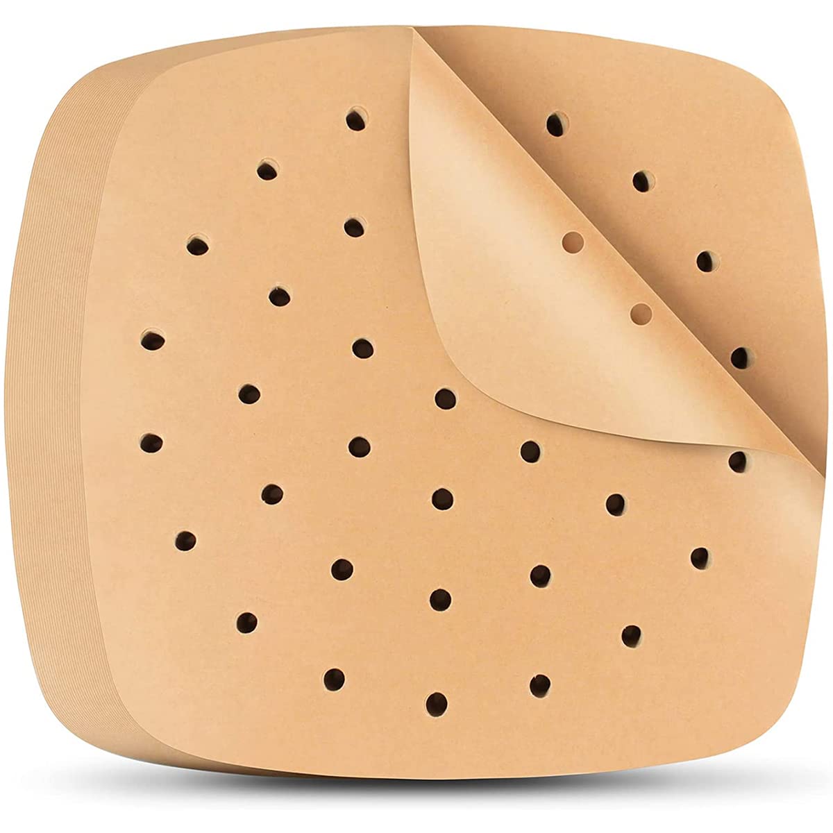 Air Fryer Liner Square Pergament Paper Pack of 100 8.5" Square Air Fryer Zubehör Einweg-Ofeneinlagen für den Boden des Ofens Airfryer Pergamentpapier zum Backen
