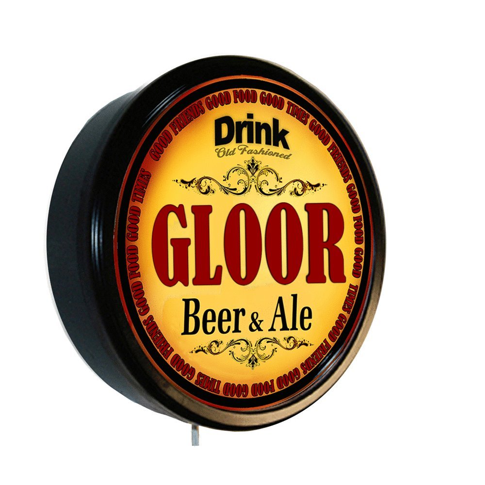 GLOOR Beer and Ale Cerveza Lighted Wall Sign