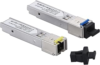 1 Pair 3KM SC Connector SFP Module, 1.25G Single-Mode Fiber SC Simplex Connector 1000BASE BiDi 1310nm/1550nm 3km SFP Transceiver Module
