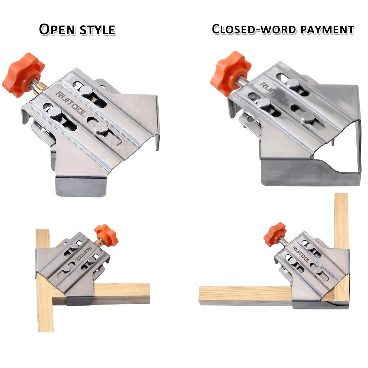 Morsetto angolare multiuso a 90 gradi in acciaio inossidabile, nuovo morsetto ad angolo retto a forma di T, morsetto ad angolo retto, fissatore for clip ad angolo retto, for la lavorazione del legno,