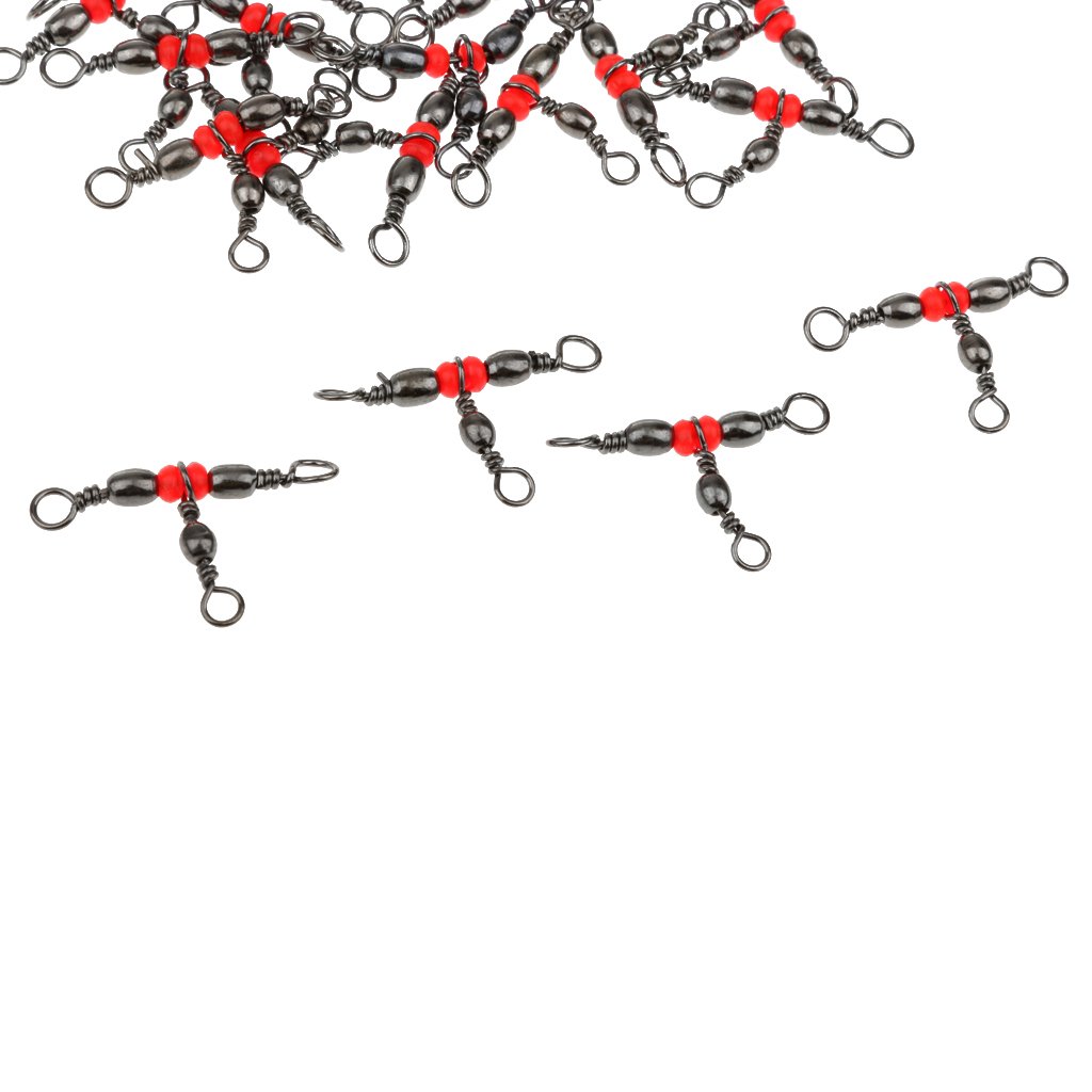 Lot 25 Émerillons À Agrafe Pêche En Acier Inoxydable