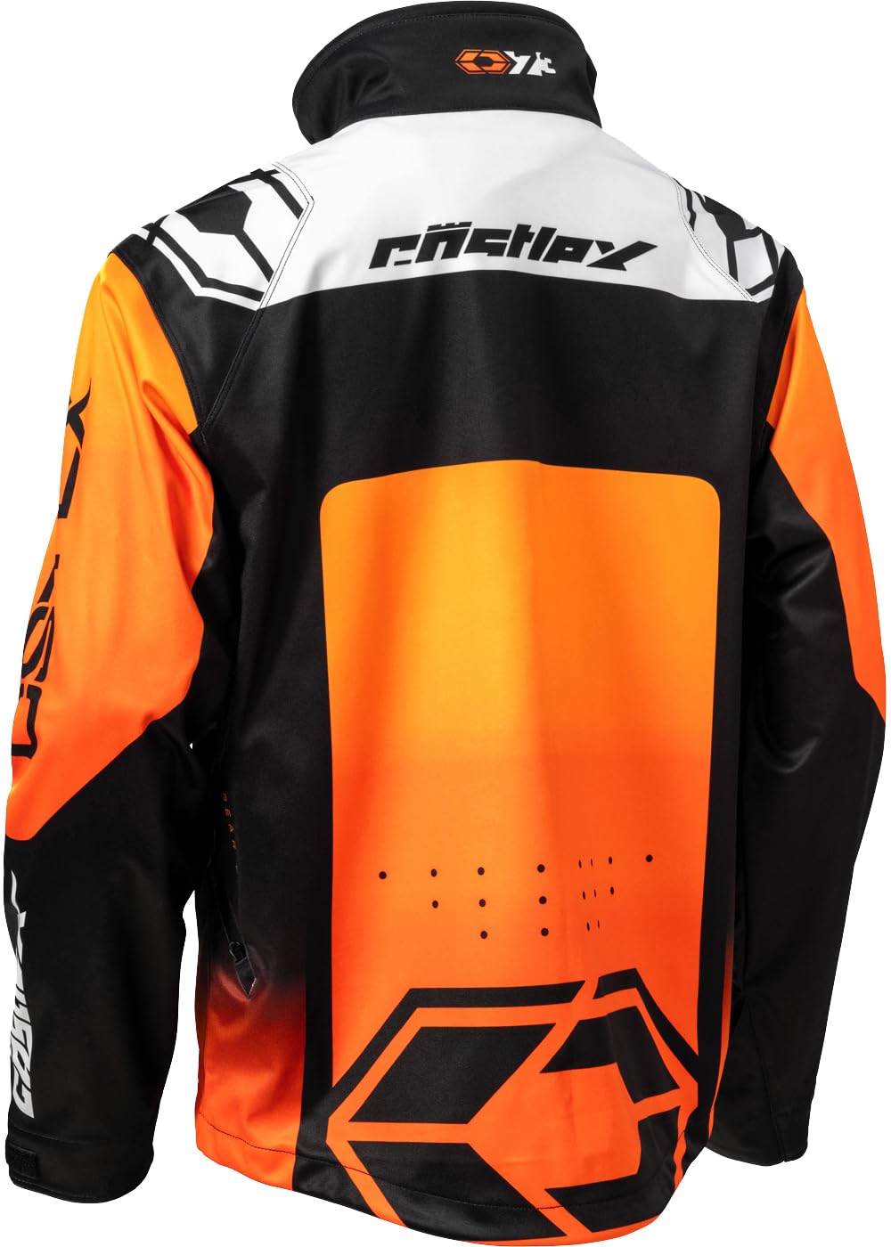 Castle X Mens' R25 Race Jacket, Flo Orange/Black/White, Small
