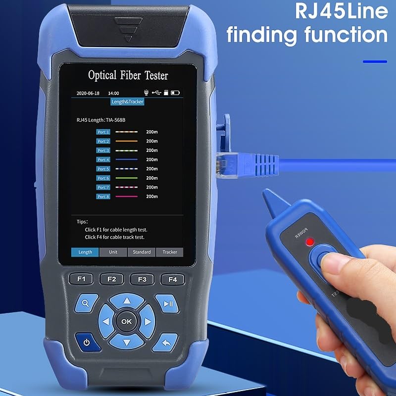Reflectómetro con 9 funciones VFL OLS OPM Event Map RJ45 Ethernet Cable Tracker Tester(NK3200D(APC))