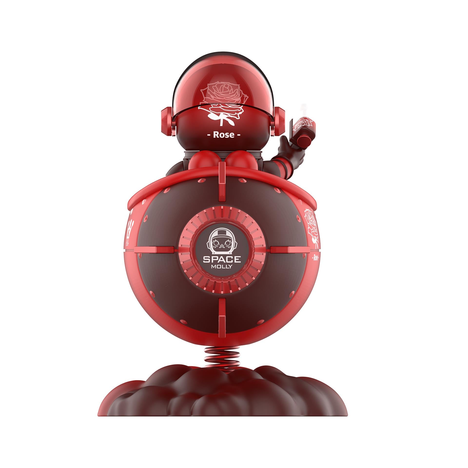 POP MART MEGA Space Molly 100% Blooming-Rose Collection Figurine